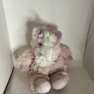 Warmies Pink/Purple Unicorn Plush Stuffed Animal Weighted microwaveable